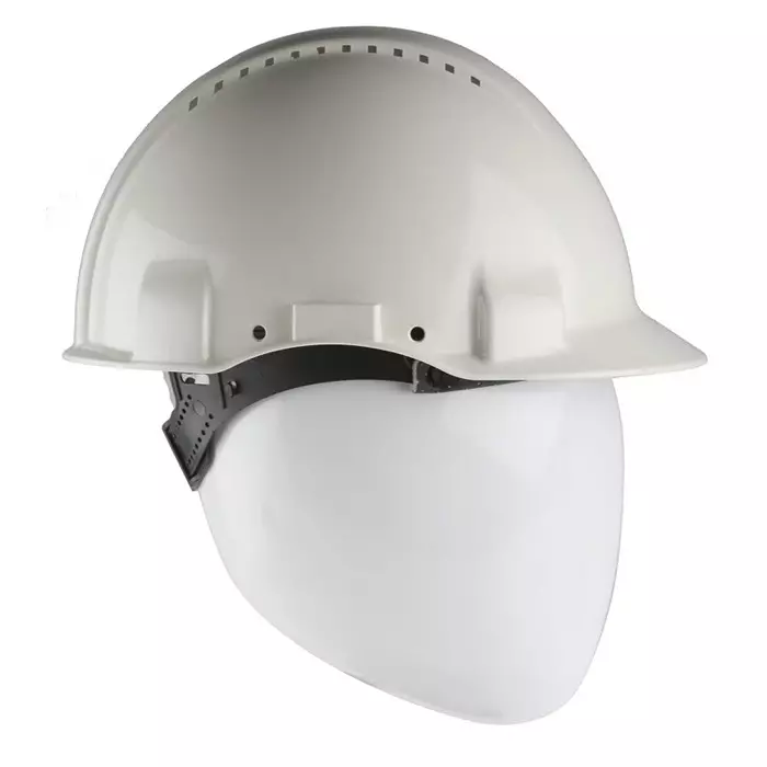 3M G3000 White Safety Helmet Adjustable Ventilated, G3000C VI
