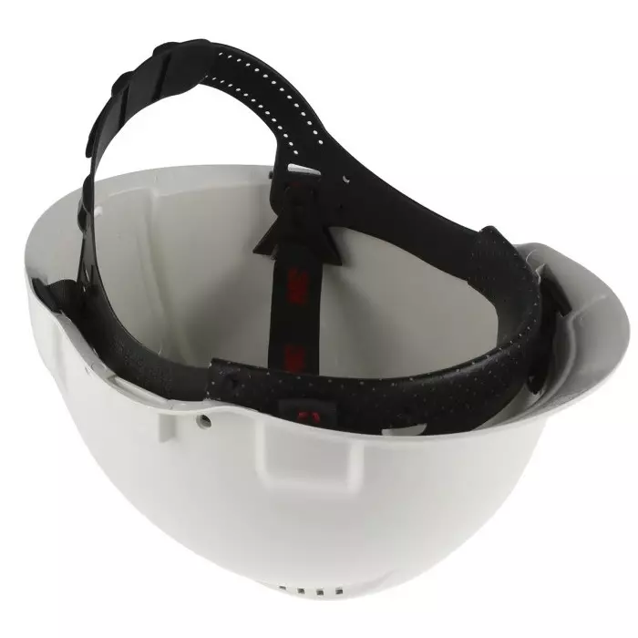 3M G3000 White Safety Helmet Adjustable Ventilated, G3000C VI