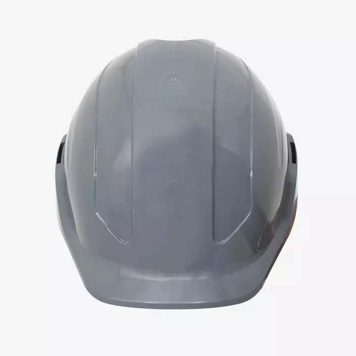 karam-sheltor-rachet-type-adjustmnet-helmet-grey-abs-with-adjustable-chin-trap-pn-574