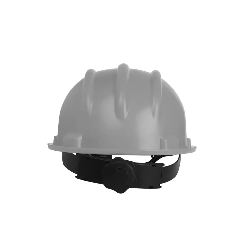 karam-ratchet-type-safety-helmet-with-protective-peak-280-x-220-x-180-mm-size-polypropylene-co-polymer-grey-for-industrial-use-pn521