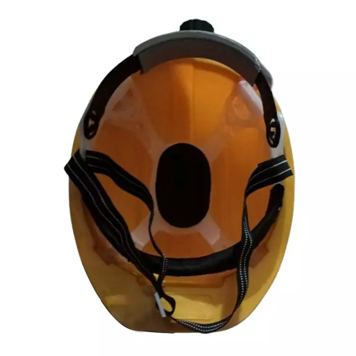 SAFE WORK Ratchet Safety Helmet HDPE Adjustable Plastic Point Yellow Free Size
