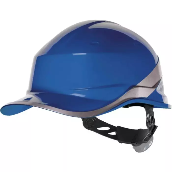 Delta Plus DIAM5 Blue Safety Helmet with Chin Strap Adjustable, DIAM5BLFL
