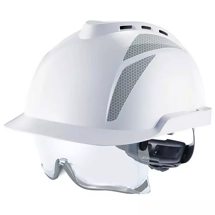MSA Safety V-Gard 930 White Safety Helmet Adjustable, GVD1A-00000G0-000