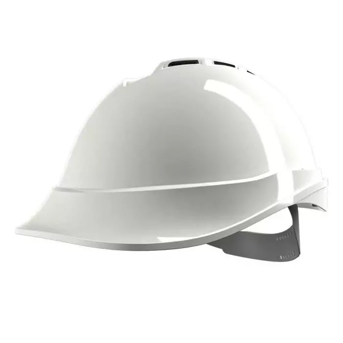MSA Safety V-Gard 200 White Safety Helmet Adjustable Ventilated, GV611-0000000-000