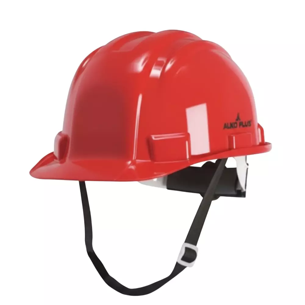 Alko Plus Safety Helmet With Ratchet Fit Adjustment Red, APS53