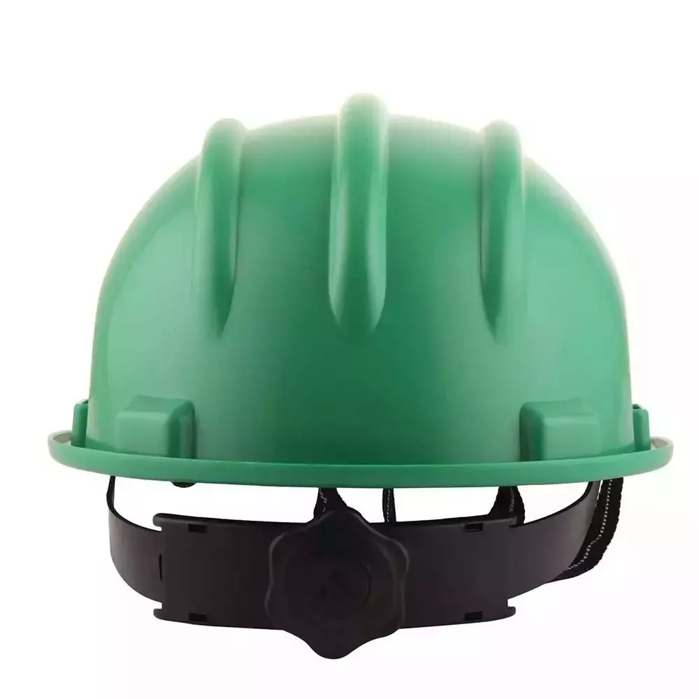 beggosafe-safety-helmet-ratchet-type-adjustable-chin-strap-free-size-polypropylene-co-polymer-green-pack-of-5