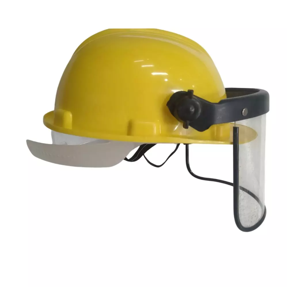 Generic Safety Helmet with 6x12 inch face shield Isi Certified HDPE (Pack of 3 Pcs)