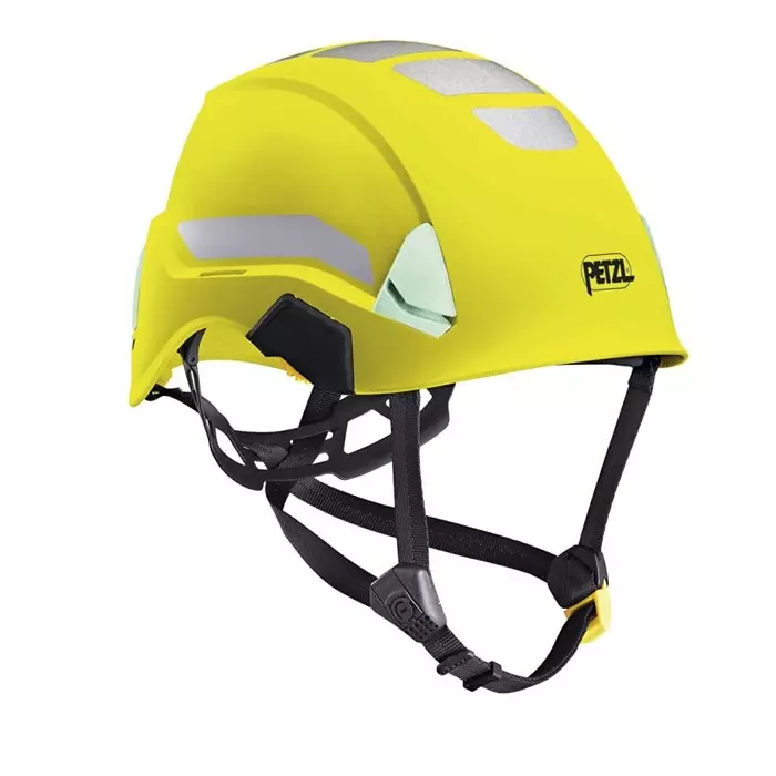 Petzl STRATO Yellow Safety Helmet with Chin Strap Adjustable, A020CA00