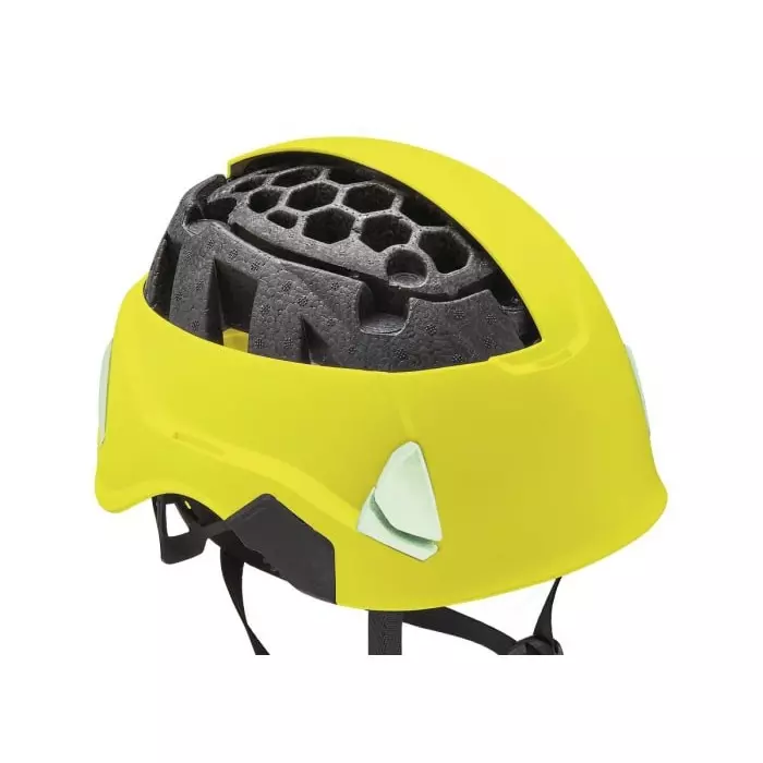 Petzl STRATO Yellow Safety Helmet with Chin Strap Adjustable, A020CA00