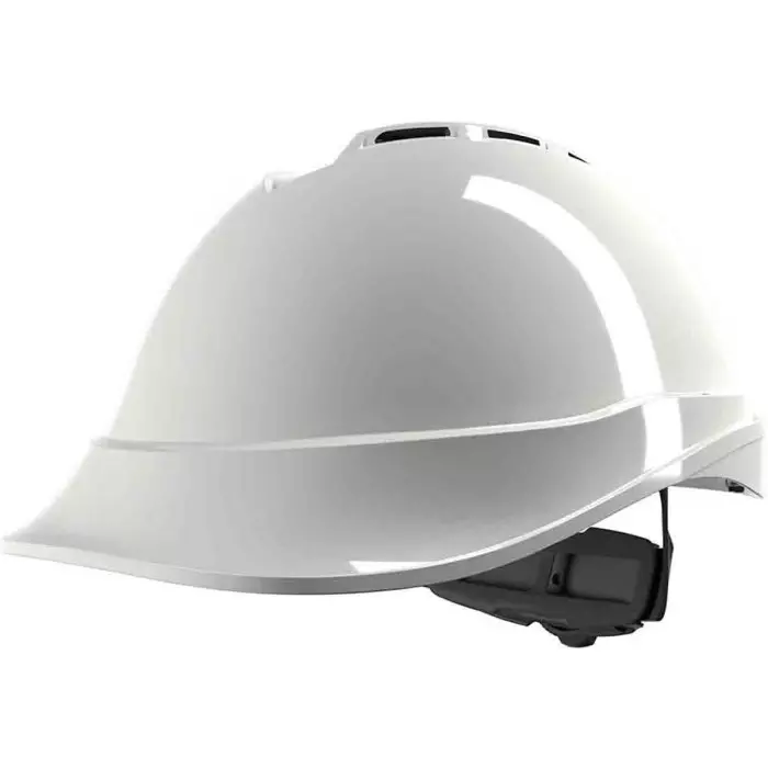 MSA Safety V-Gard 200 White Safety Helmet Adjustable Ventilated, GV612-0000000-000