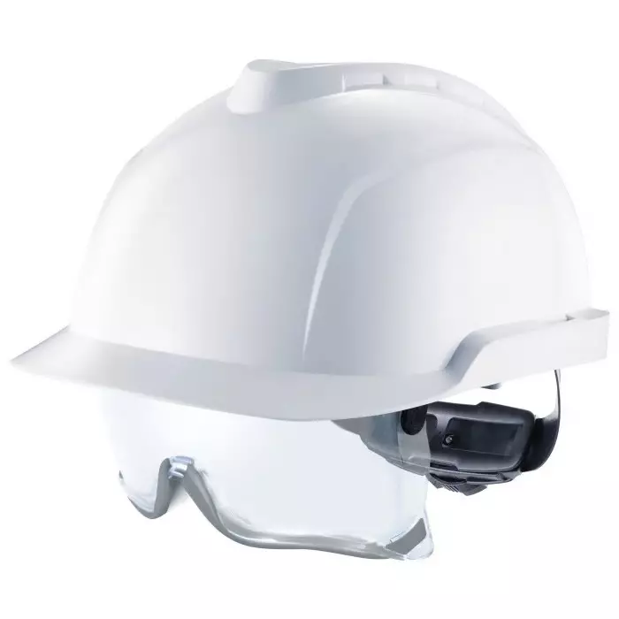MSA Safety V-Gard 930 White Safety Helmet Adjustable, GVD1A-0000000-000