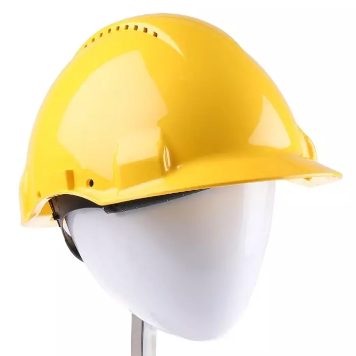 3M G3000 Yellow Safety Helmet Adjustable Ventilated, G3000C GU