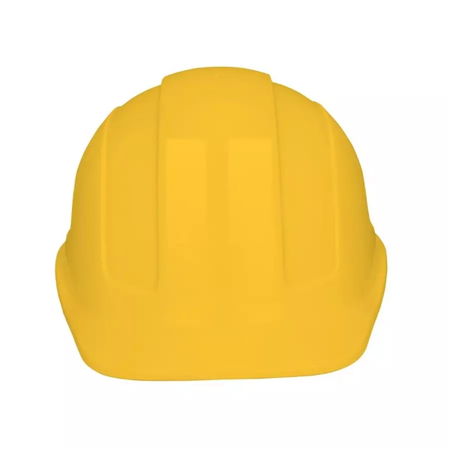 BISON LIFE TorShell Non-Vented Safety Helmet ABS Yellow, HL3221