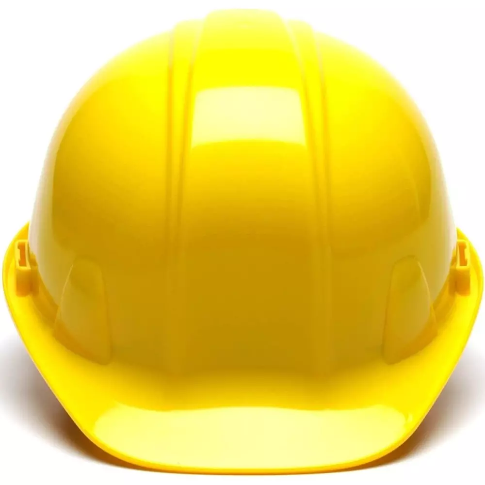 Safe Dot Beetal Safety Helmet without Ratchet Adjustable 4 Point Cradle HDPE 300 g Yellow for Industrial and Factory Use, (Pack of 35 Pcs)
