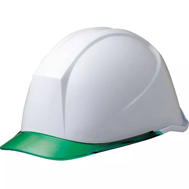 MIDORI Safety Helmet 51-60 cm Head Circumference White / Green, LSC-11PCL-ALPHA