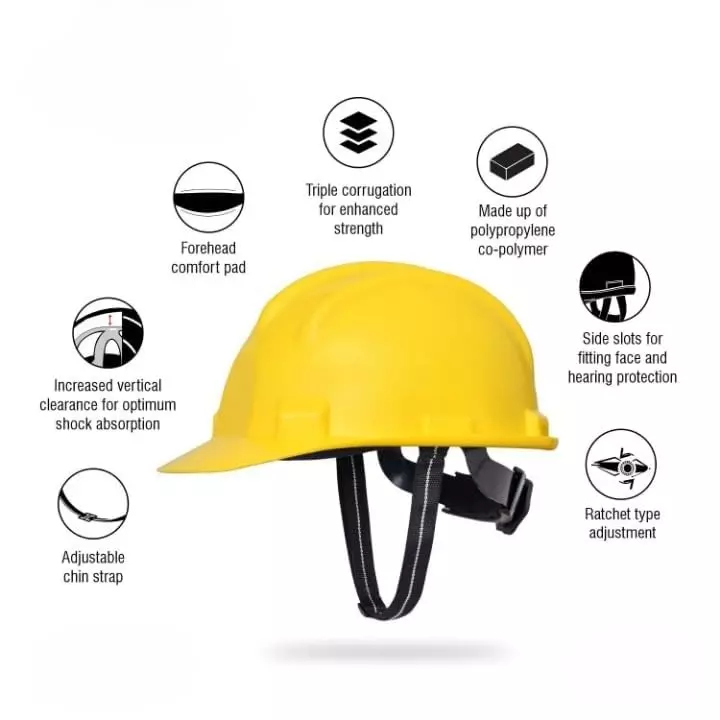 angelsafe-safety-helmet-with-adjustable-ratchet-and-chin-strap-hdpe-body-free-size-yellow-color-for-head-protection-pack-of-5