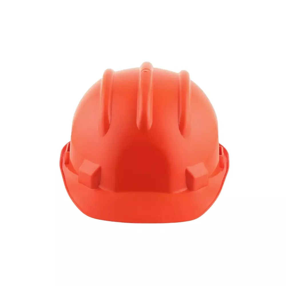 karam-ratchet-type-safety-helmet-with-protective-peak-280-x-220-x-180-mm-size-polypropylene-co-polymer-orange-for-industrial-use-pn521