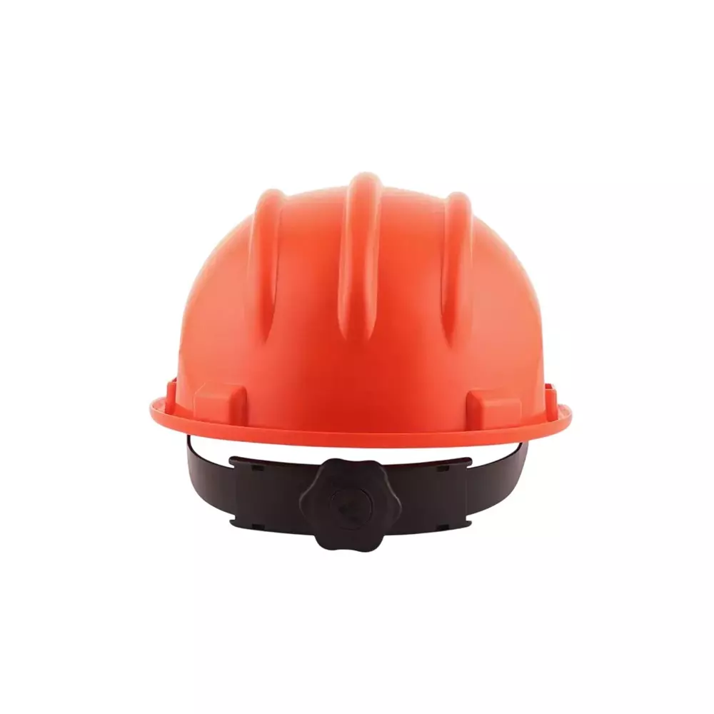 karam-ratchet-type-safety-helmet-with-protective-peak-280-x-220-x-180-mm-size-polypropylene-co-polymer-orange-for-industrial-use-pn521