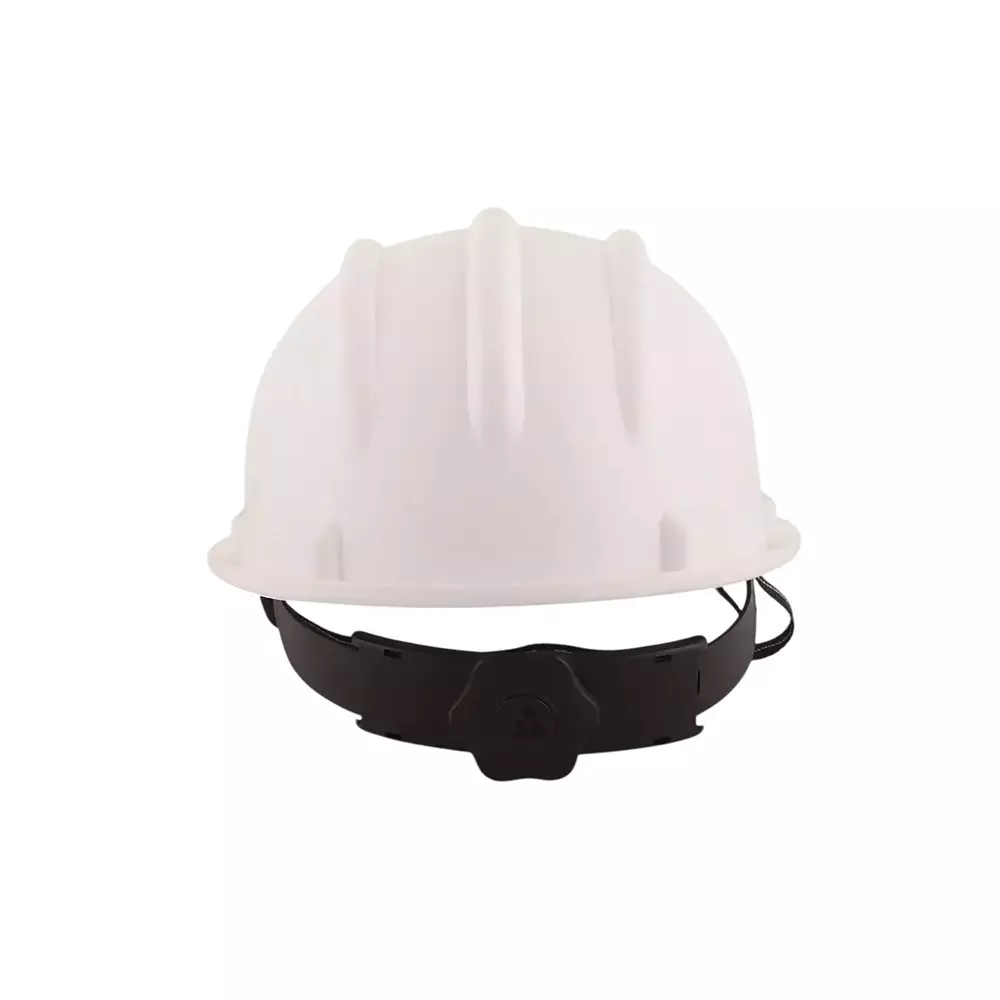 karam-ratchet-type-safety-helmet-with-protective-peak-280-x-220-x-180-mm-size-polypropylene-co-polymer-white-for-industrial-use-pn521