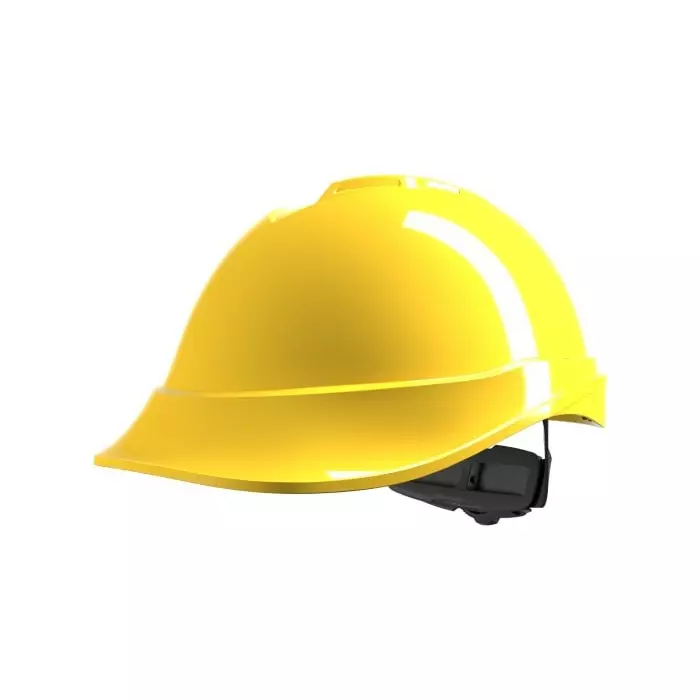 MSA Safety V-Gard 200 Yellow Safety Helmet Adjustable, GV722-0000000-000