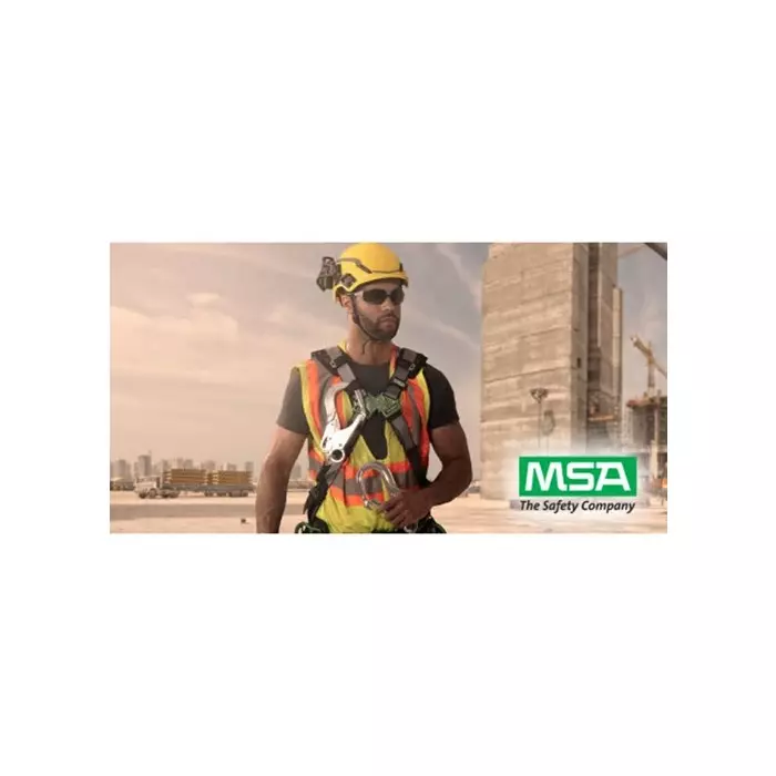 MSA Safety V-Gard H1 Black Safety Helmet with Chin Strap Adjustable, 10194798