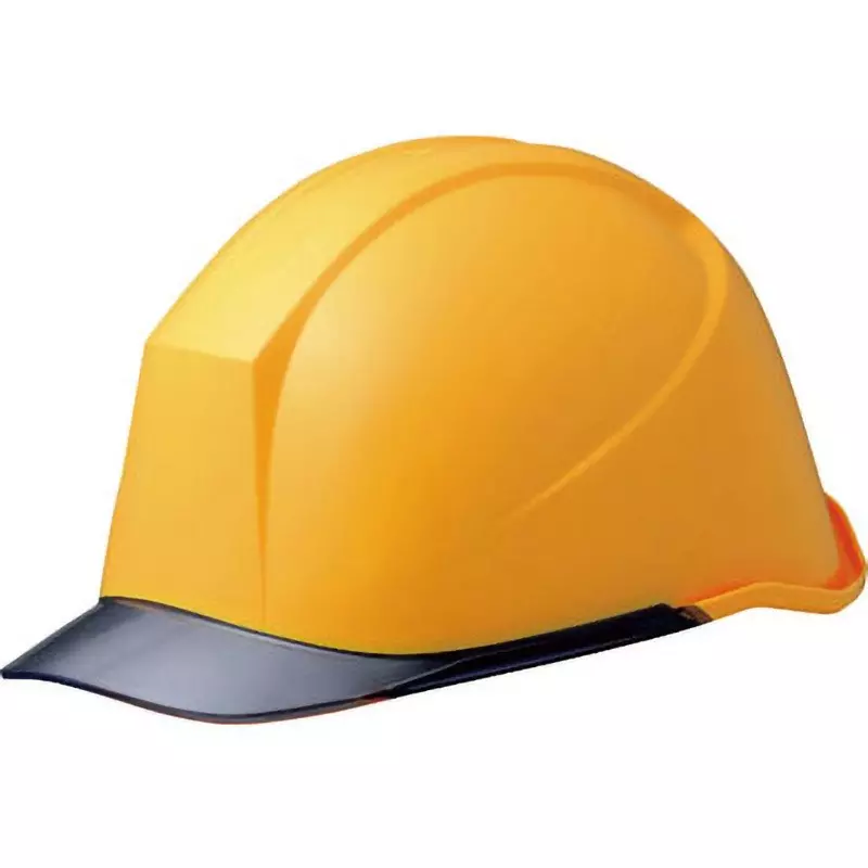 MIDORI Safety Helmet 51-60 cm Head Circumference Yellow / Smoke, LSC-11PCL