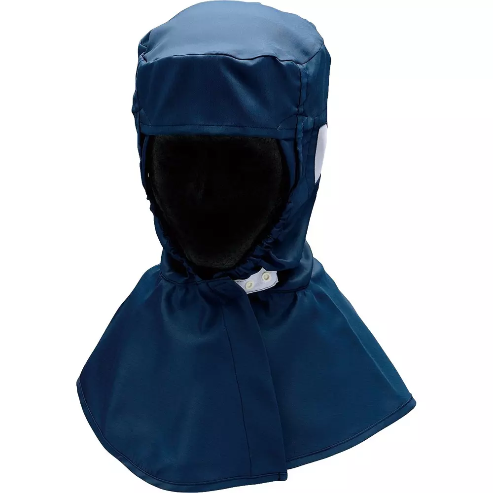 MIDORI Clean Suit Hood Navy Polyester, YHS101N-LL