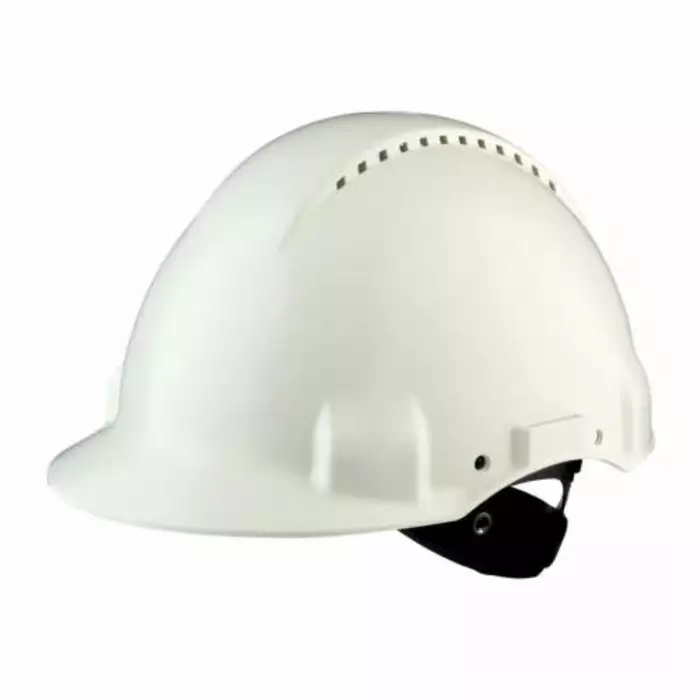 3M Peltor Uvicator G3000 White Safety Helmet Adjustable Ventilated, G30NVI