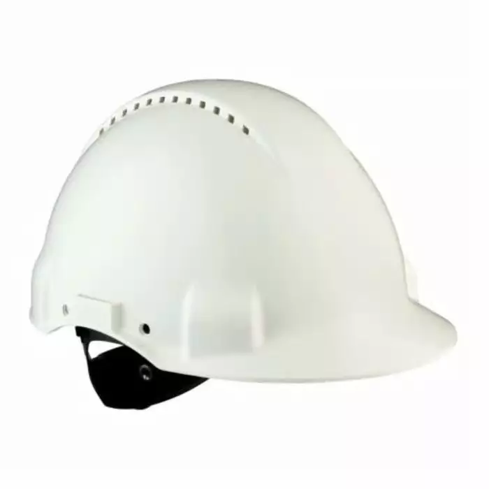 3M Peltor Uvicator G3000 White Safety Helmet Adjustable Ventilated, G30NVI