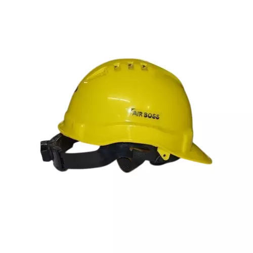 Safe Dot Air Boss Safety Helmet withotut Ratchet Adjustable 4 Point Cradle 3 Holes HDPE 345 g Assorted for Industrial and Factory Use, (Pack of 20 Pcs)