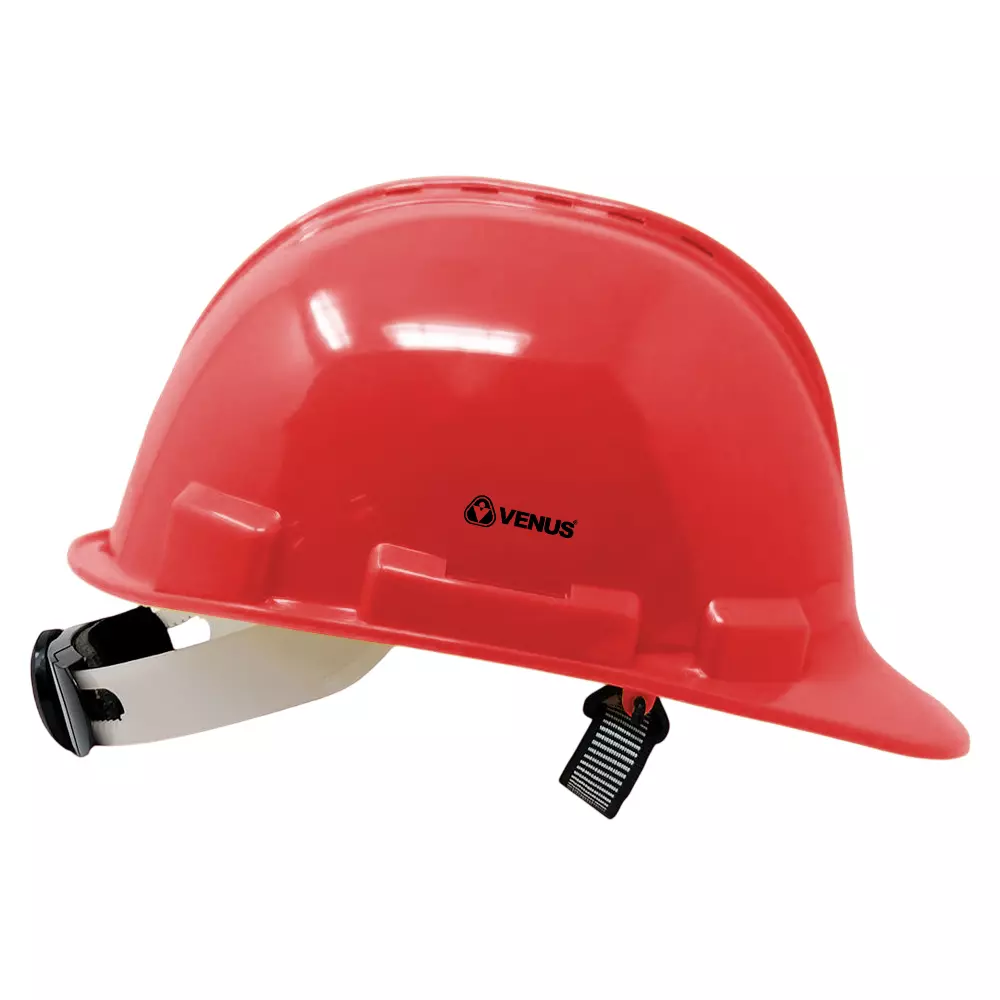 venus-hp-2000-safety-helmet-ventilated-shell-sure-lock-ratchet-abs-material-red-18543htr