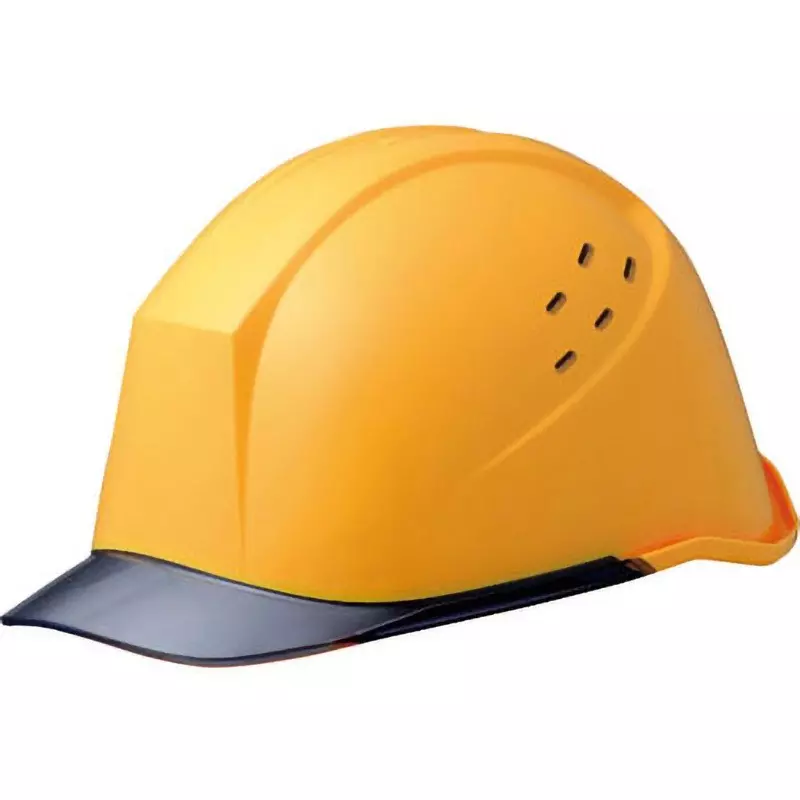 MIDORI Safety Helmet 51-60 cm Head Circumference Yellow / Smoke, LSC-11PCLV-ALPHA