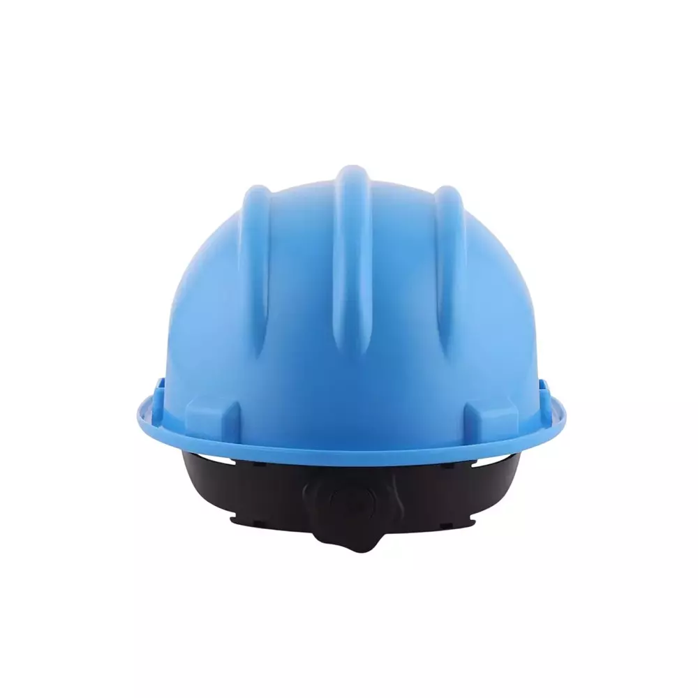 karam-ratchet-type-safety-helmet-with-protective-peak-280-x-220-x-180-mm-size-polypropylene-co-polymer-star-blue-for-industrial-use-pn521