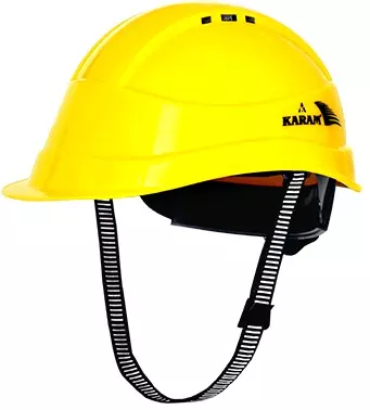 Karam HDPE Ratchet Hard Helmet PN542 in Fluorescent Orange (Pack of 5)