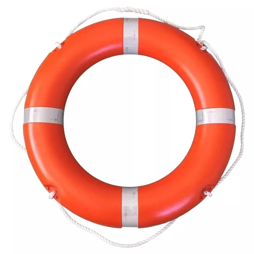 GENERIC Life Buoy Ring Made of Polyethylene in Orange Color, 60 cm Outer and 40 cm Inner Diameter for Rescue and Safety