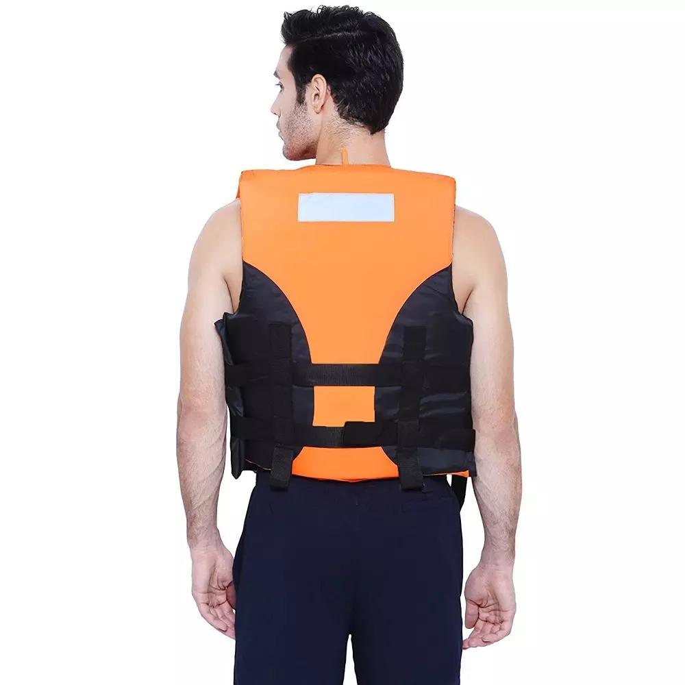 Jilani Adult Vest Life Safety Jackets Durable Polyester with Foam Orange Free Size