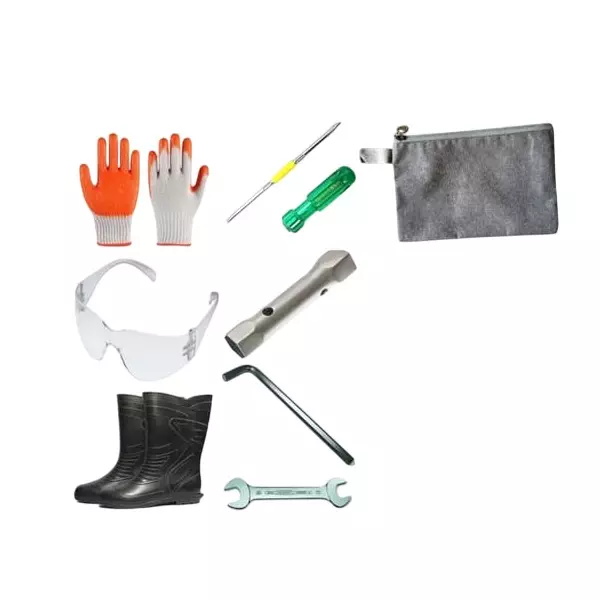 iMTSP Power Hoe (Kolpani Yantra) Safety Kit PVC Gumboot 28 cm (11 inch) Height UK7, SK PH (KY) - A
