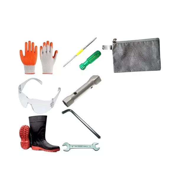 iMTSP Power Hoe (Kolpani Yantra) Safety Kit PVC Gumboot 28 cm (11 inch) Height, SK PH (KY) - B