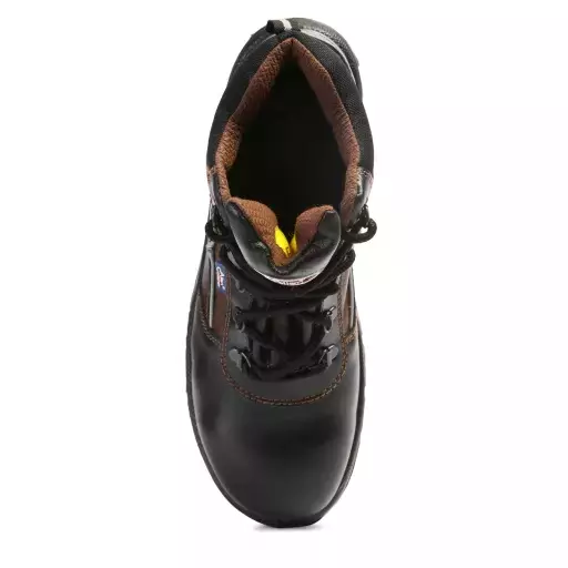 Allen Cooper Steel Toe Safety Shoes High Ankle PU Sole Size 8 UK/India Black, AC-1170