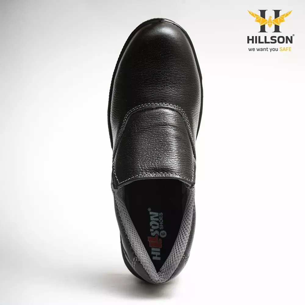 hillson-steel-toe-safety-shoes-low-ankle-pu-sole-black-full-grain-leather-size-uk-8-lf2-ladies