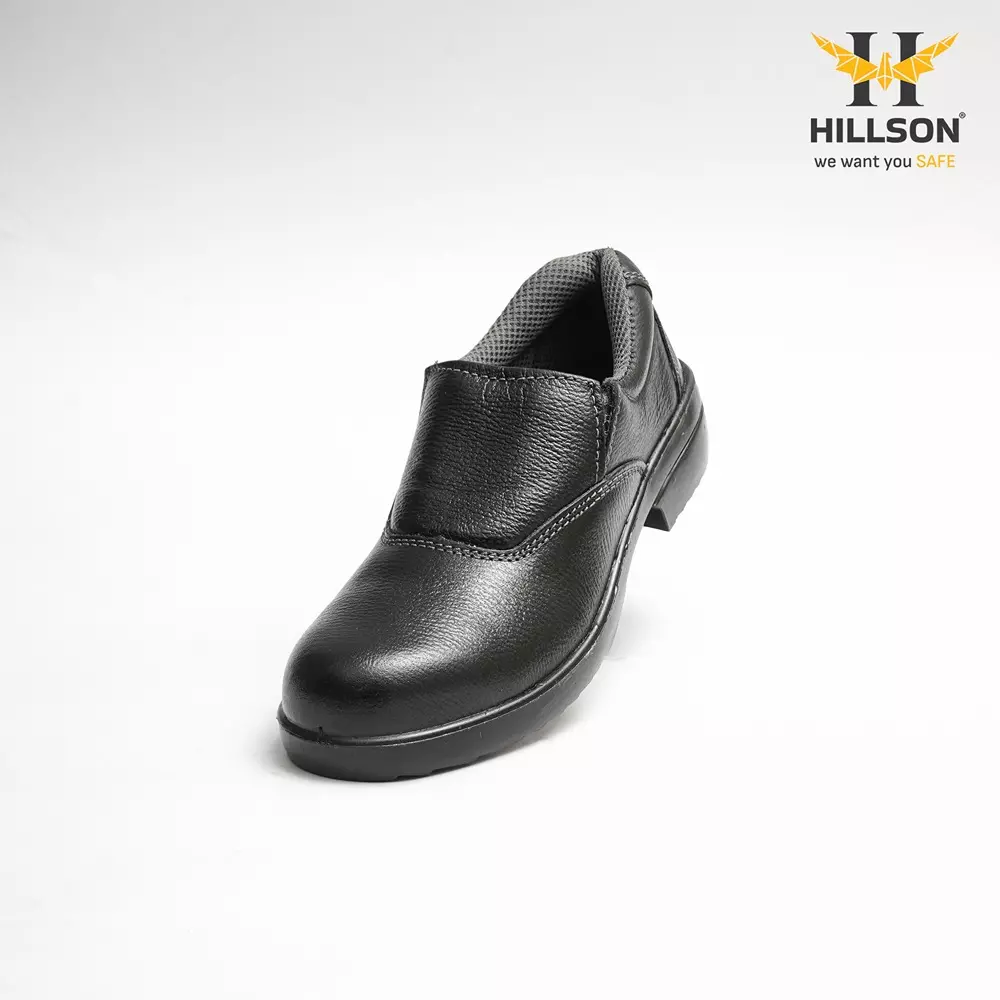 hillson-steel-toe-safety-shoes-low-ankle-pu-sole-black-full-grain-leather-size-uk-8-lf2-ladies