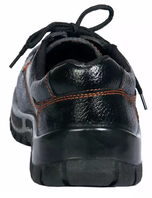 JK PORT JKPA011BLK PU Moulded Black Steel Toe Safety Shoes, Size 8