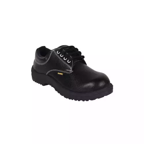 PRIMA Steel Toe Safety Shoes PVC Sole UK 9 Black PSF-21 (Classic)