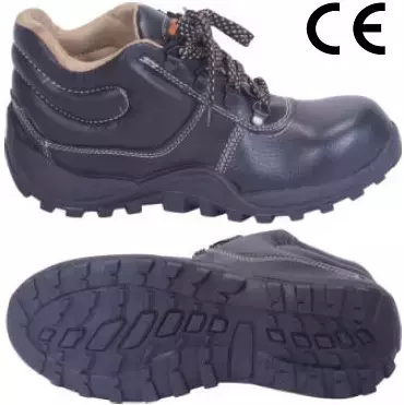 PRIMA Steel Toe Safety Shoes PVC Sole UK 8 Black PSF-27 (Booster)