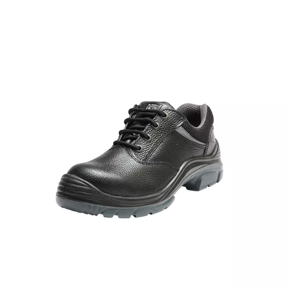 Hillson Nucleus Steel Toe Safety Shoes Low Ankle PU Sole Black Full Grain Leather Size UK 8