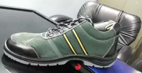 Jaypee Steel Toe Safety Shoes High Ankle PU Green Size UK 7, Jogger