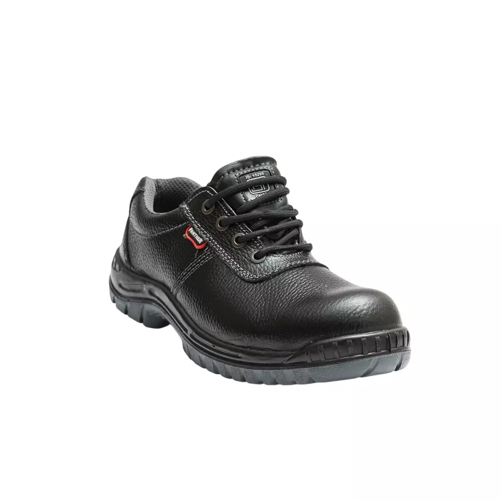 Hillson Steel Toe Safety Shoes Low Ankle PU Sole Low Ankle Size UK 7 Black, PANTHER