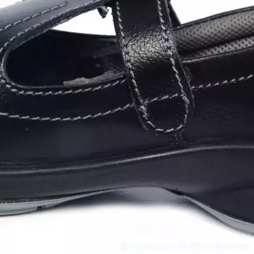 Allen Cooper Steel Toe Women Safety Shoe Low Ankle PU Sole Size 6 UK/India Black, AC-1197