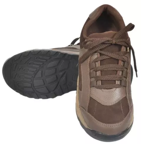 JK PORT JKP086BRN Brown Steel Toe Safety shoes, Size 7
