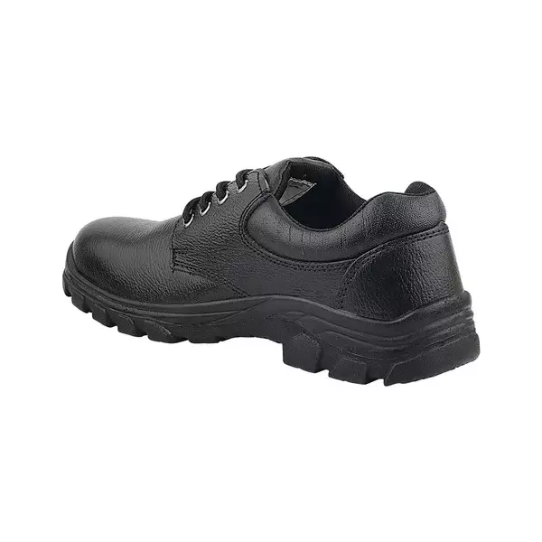 Fuel Steel Toe Safety Shoes High Ankle Single Density PU Sole Black, Spear DD Size UK 7